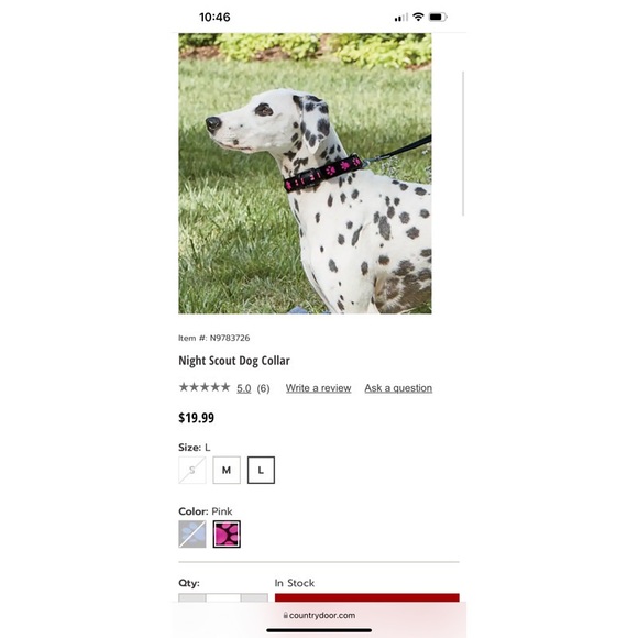 !!! HOST PICK🥳🤩 🌸✨NWT Night Scout Small Blue Rechargable Dog Collar - Picture 9 of 11